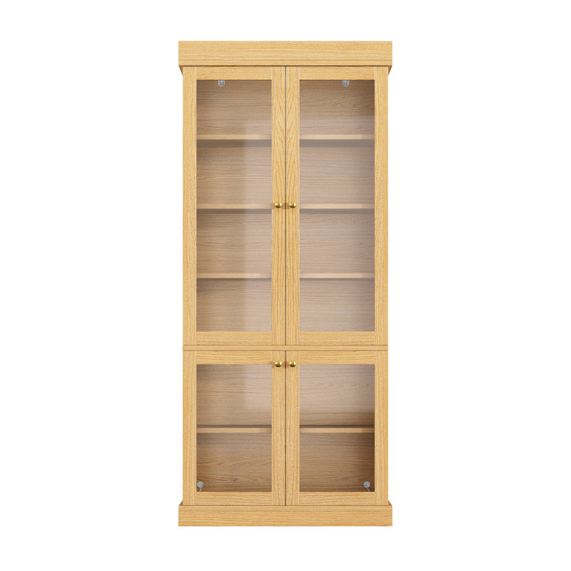 80 cm W Display Cabinet, Natural