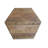 Kingstowne Reclaimed Solid Mango Wood Hexagon Coffee Table – Hand Carved Distressed White