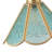 1-Blue round dimmable glass pendant light