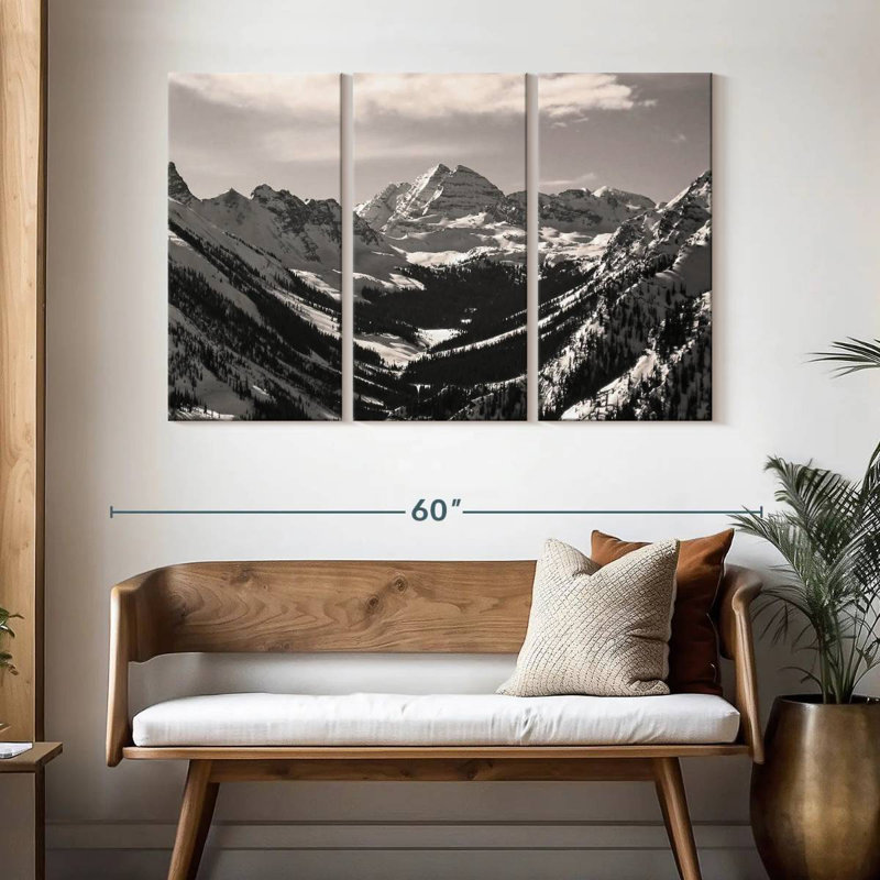Alvord Winter In Maroon Bells, 32" H x 50" W