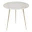 Table de bout en marbre à 3 pieds