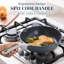 Ceramic Nonstick Deep Saute Pan with Lid, 10/12 Inch Non Toxic Pans with Double Pour Spout