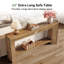 Console en bois massif 63 "