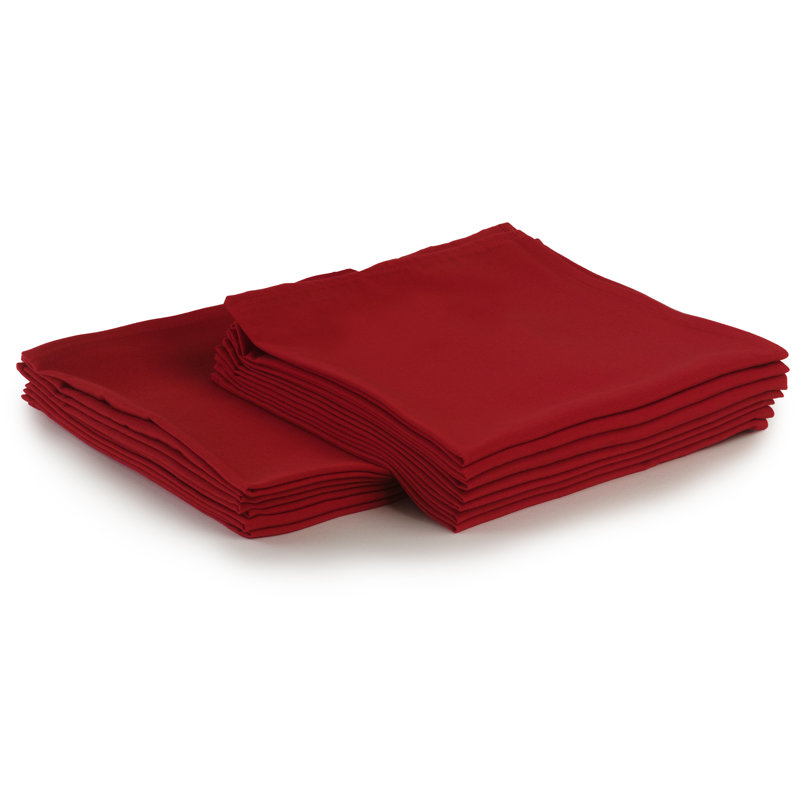 Polyester Square Napkin, Red