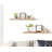 Rustic Floating Shelves For Wall Decor - Set Of 4 Real Wood Shelves With Industrial Metal Brackets For Bedroom, Bathroom, Kitchen, Living Room - Easy To Install And Sturdy-1830842752