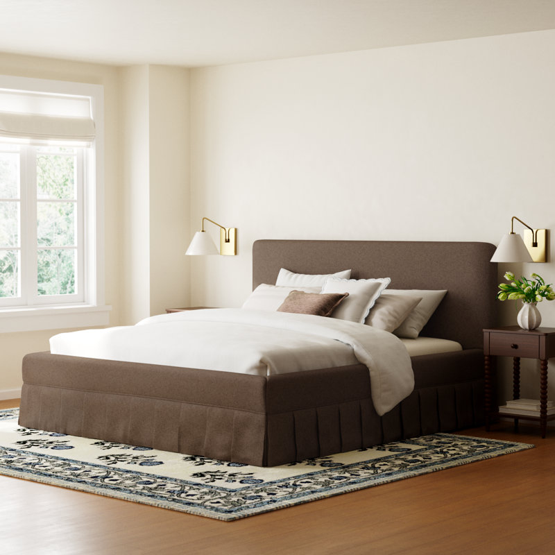 Milo Upholstered Bed, Brown, King
