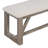 6-Piece Retro Dining Table Set for 6, 60" Wood Kitchen Table and Chairs Set of 4 with Bench Designed Trestle Base for kitchen & Dining Room-1731230559