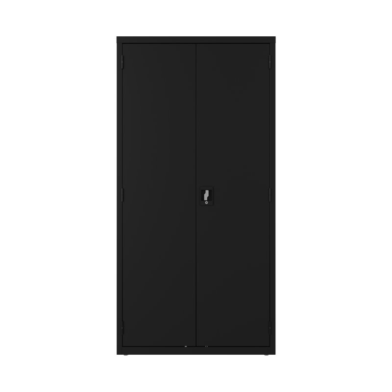 Steel Single Storage Cabinet ( 72'' H x 36'' W x 18'' D), Black
