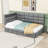 Twin Upholstered Daybed with 2 Drawers and LED Lights-2047621847