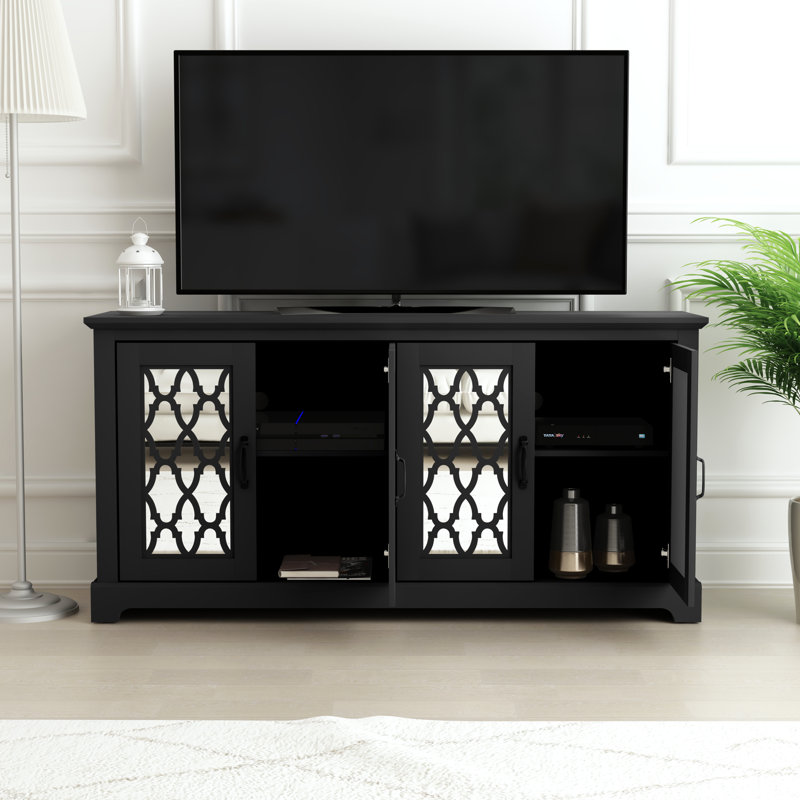 Chessani TV Stand for TVs up to 65", Black