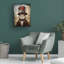 «Cute Rabbit with a Red Hat Baroque Style 2» par Momart - reproduction d'art sur toile tendue-286406697