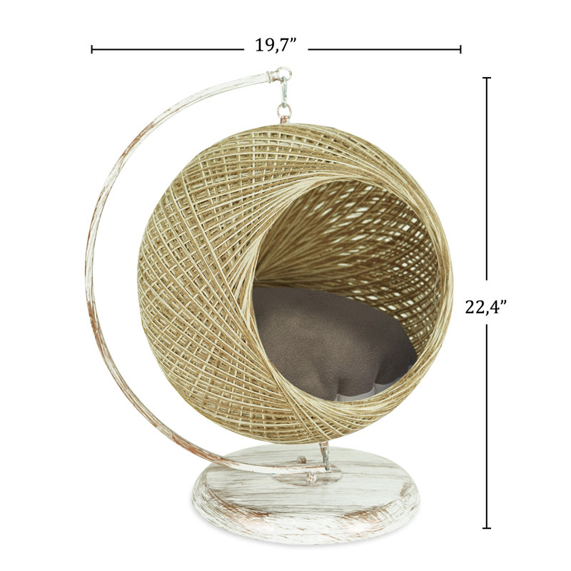 Hamac pour chat Swing Pet - Chats pour chat intérieur résistant aux égratignures, Crème