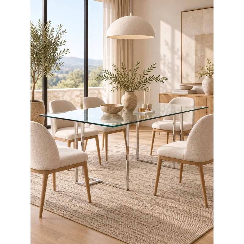 Grande table de salle à manger rectangulaire de 71 po Pangea Home