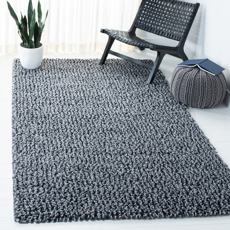 Haileyann Hand Tufted Wool Pile Geometric Rug, Rectangle 5' x 8'