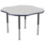 Table d'activité en T 48 po x 48 po avec moulures en T et pieds réglables-1391082950-1391082961