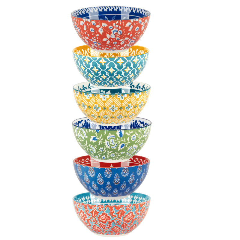 Ensemble de 6 bols tout usage Panache 4,75 po x 6,25 po x P 2,25 po