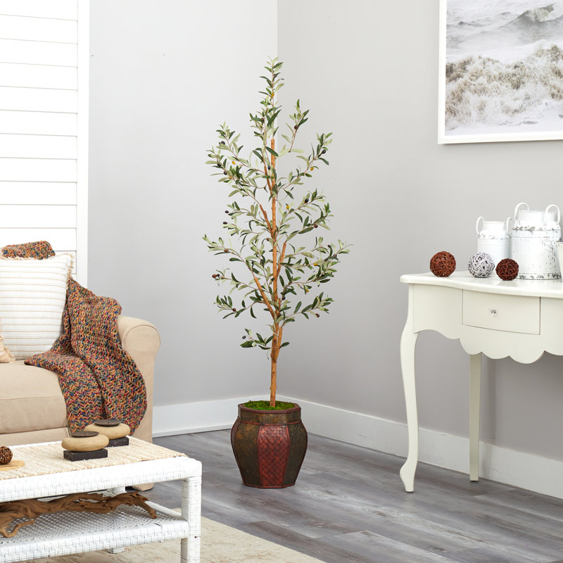 66 " H Faux Olive Tree