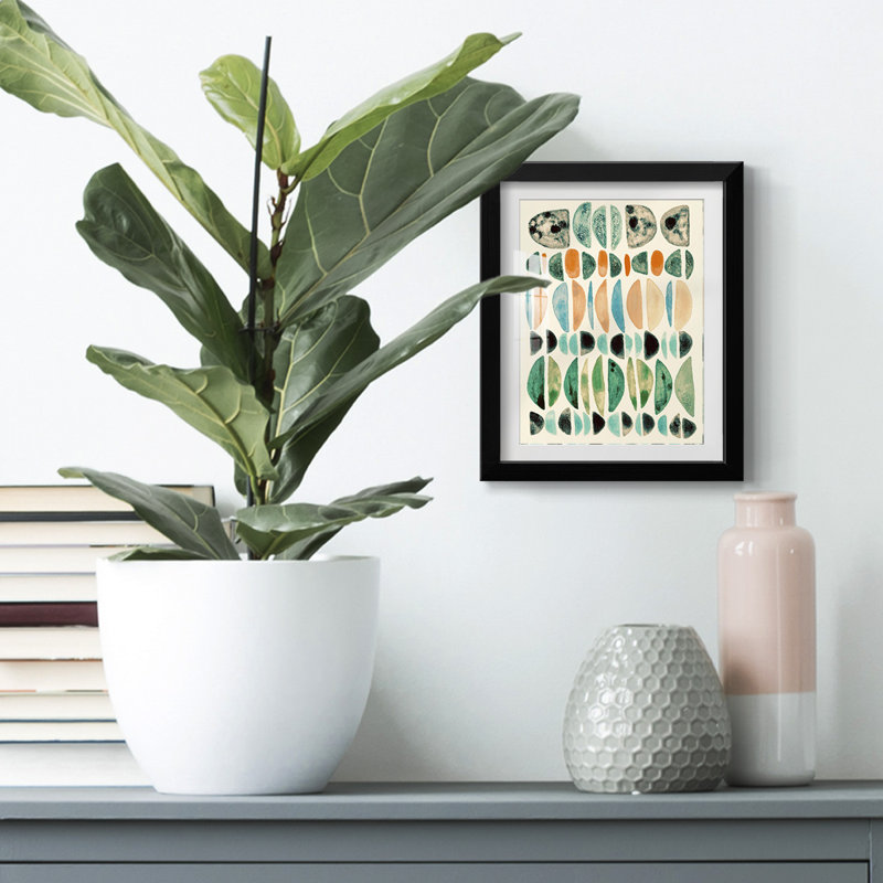 Semi Stack III -Framed Print, 28.5" H x 20.5" W, Black