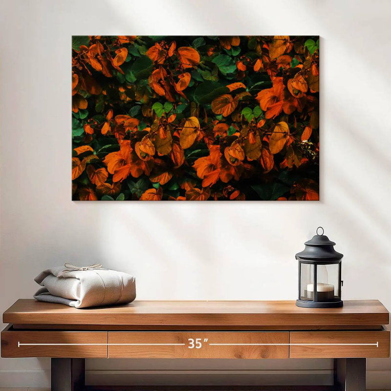 Harnek, feuilles d'automne vibrantes, H 16 po x l 24 po