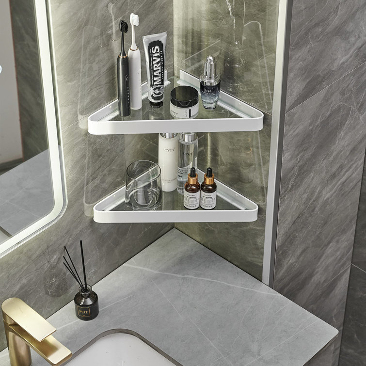 Rebrilliant Lakemia Plastic / Acrylic Wall Bathroom Shelves