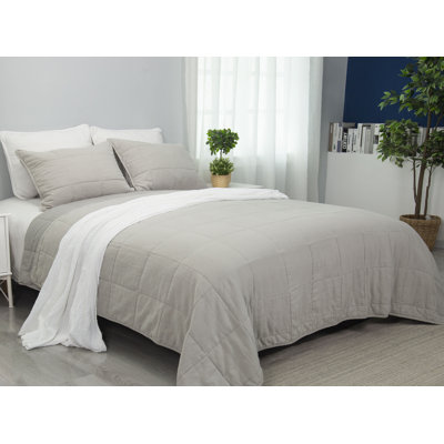 Linen Blend Quilt Set