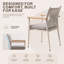 Outdoor Dining Armchair with Cushions