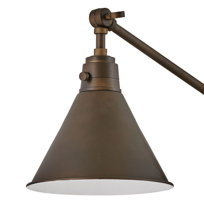 Arti 7.75-in Swing Arm Extendable Single Light Plug-In Sconce with On/Off Switch, Oil Rubbed Bronze