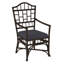 Chippendale Upholstered Arm Chair-1220169737-1220170725
