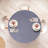 Ebern Designs Navy Blue Fitted Round Tablecloth Diameter Dark Purple White-1788004978