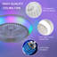 15" 7-Blade White Modern Ceiling Fan with Dimmable Colour Changing LED and Remote Control