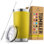 Gobelet en acier inoxydable 20 oz avec couvercle et paille Zulay Kitchen