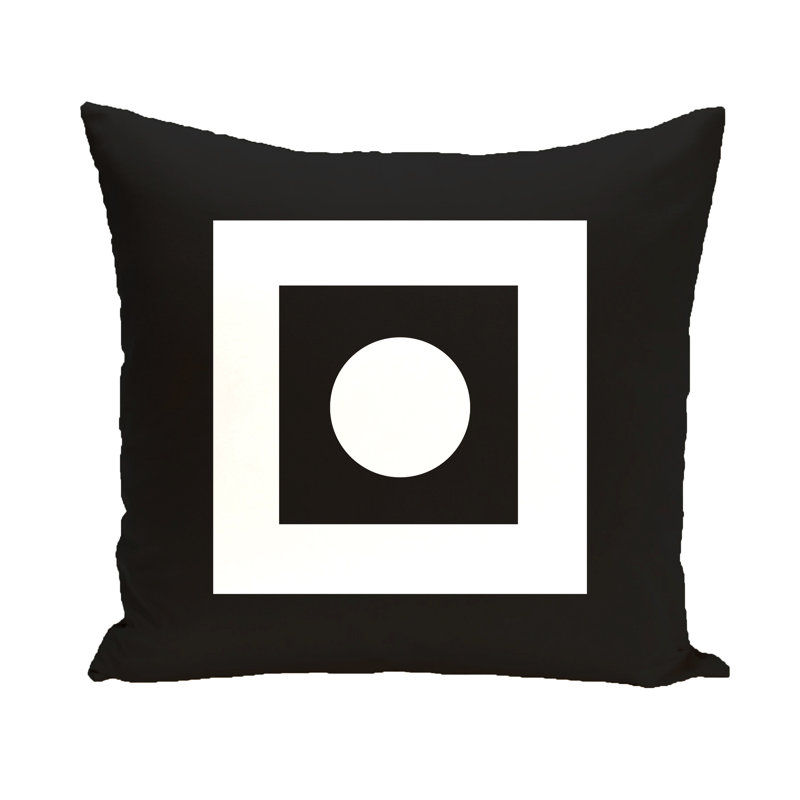 Geometric Reversible Throw Pillow, 20" H x 20" W x 2" D