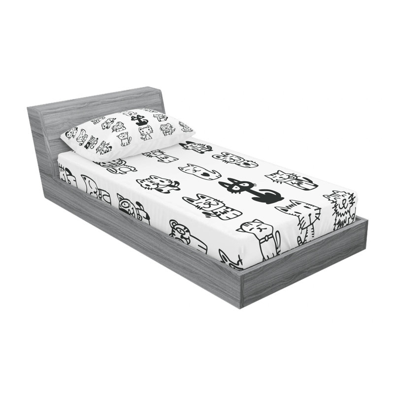 Microfiber Sheet Set, Twin XL Sheet Set with 1 Pillowcase