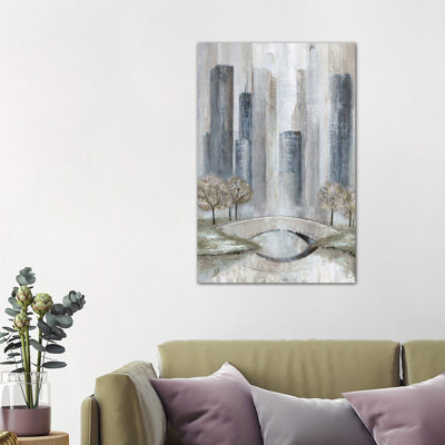 Central Park Spring by Tava Studios - Wrapped Canvas Painting