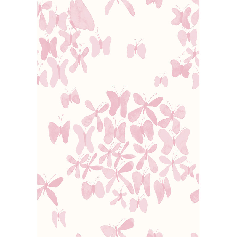 Susan Hable Geometric Wallpaper Double Roll by Susan Hable, Pink