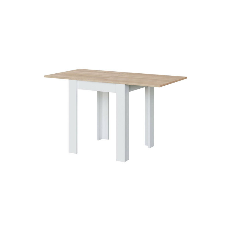 Extendable Table Newark, Folding Dining Table With Book Opening, Foldable Auxiliary Table