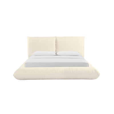Romp Cream 100% Recycled Linen UK Bed