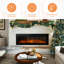 Rayva Classic recessed or wall mounted direct vent electric fireplace insert-764890053