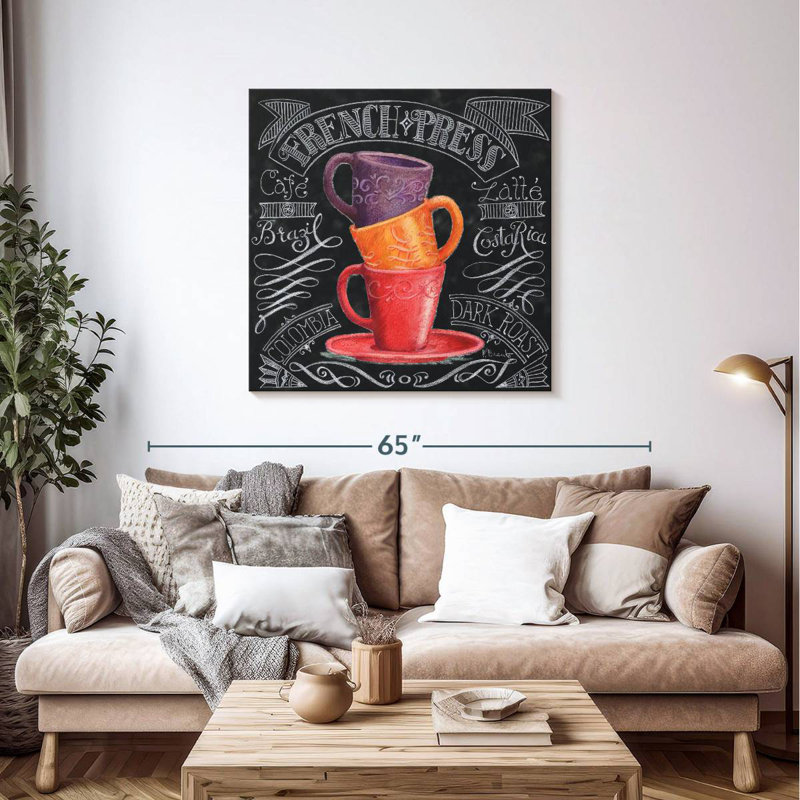 Yarlin Chalkboard Coffee II, 39" H x 39" W