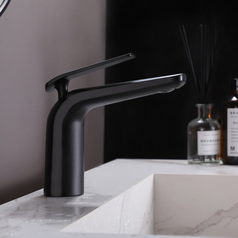 Single-handle Bathroom Faucet, Matte Black