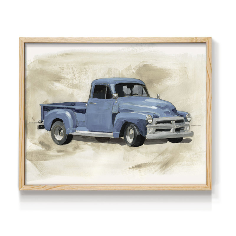 Pickup I - Impression encadrée - Restickable, Naturel, H 11 po x l 14 po