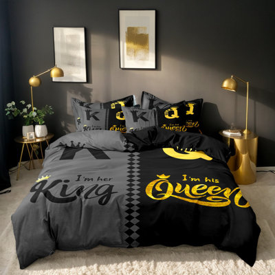 Ensemble de housse de couette en microfibre Valentine King