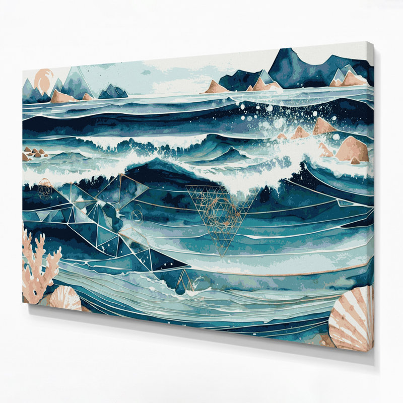 Art mural sur toile Coastal, H 24 po x l 36 po