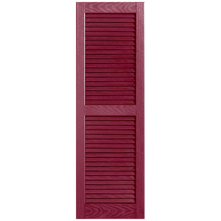 Straight Top Open Louvre Shutters Pair