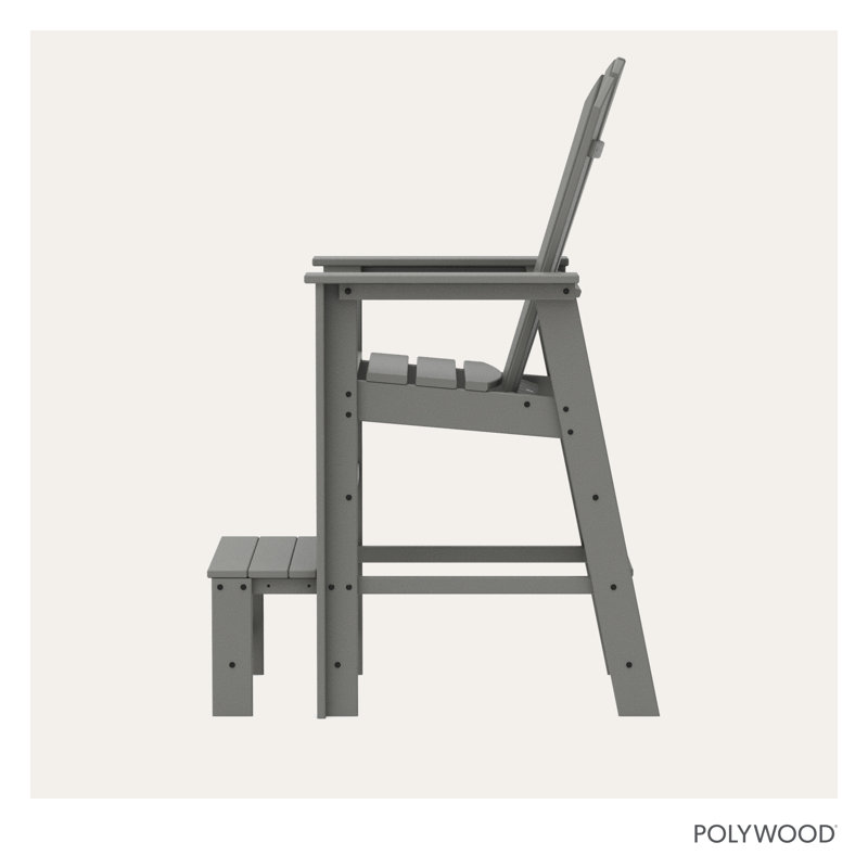 Chaise de sauveteur POLYWOOD South Beach, Gris ardoise