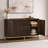 Seneca Modern Solid Wood Sideboard with Push-Open Doors, Live Edge Drawer Fronts, and Spacious Storage-1991176387
