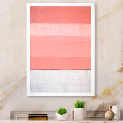«Pink Brush Colorfields II», peinture sur toile