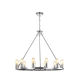 Jamii-Elle 12 - Light Wagon Wheel Chandelier