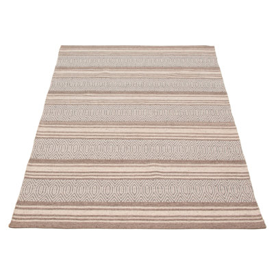 Nevada Taupe Kilim 5'1" x 7'7"