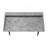 Computer Desk, Home Office, Laptop, Storage Shelves, 48"L, Work, Grey Stone Look Laminate, Black Metal, Contemporary, Modern-252182882